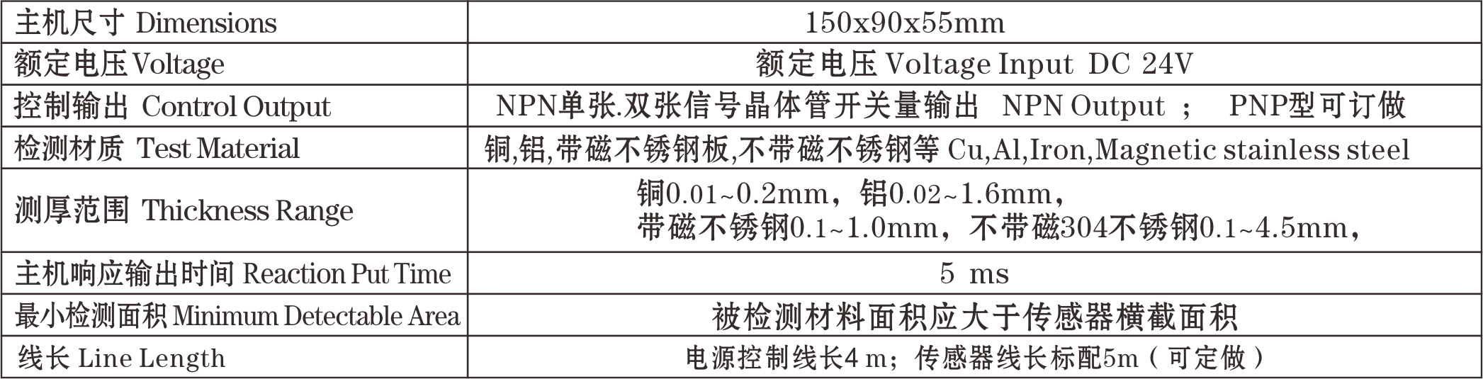 SP-816单探头重叠检测器参数